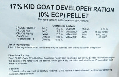 17% Kid Goat Developer P 25kg