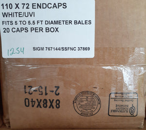 End Caps, Plastic 110"x72" for 4'x5.5' bales  20/Box
