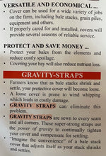 Load image into Gallery viewer, Bale Tarp Canadian Made with Gravity Straps