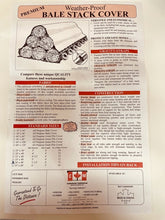 Load image into Gallery viewer, Bale Tarp Canadian Made with Gravity Straps
