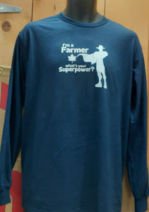 Farmer Shirt Long Sleeve Large