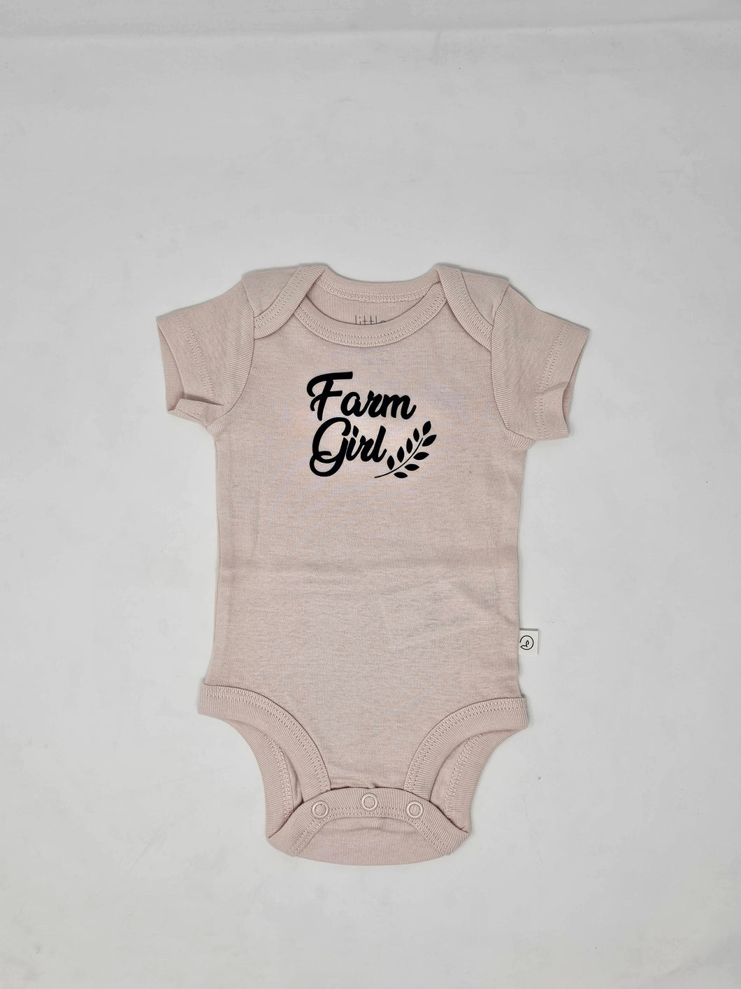 Baby Onesie Organic Cotton Farm Girl 9m