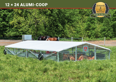 Alumi-Coop 12' x 24' Broiler Package w/ Feeders & Waterers