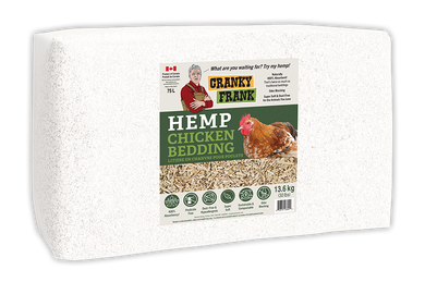Cranky Frank Hemp Bedding Chicken 75L Compressed