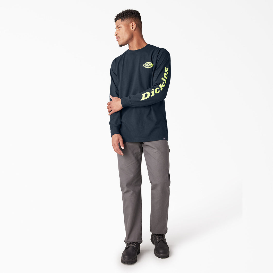 Dickies Graphic LS Heavyweight Shirt Navy L