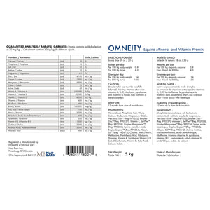 Omneity - Equine Mineral and Vitamin Premix 5kg Mad Barn