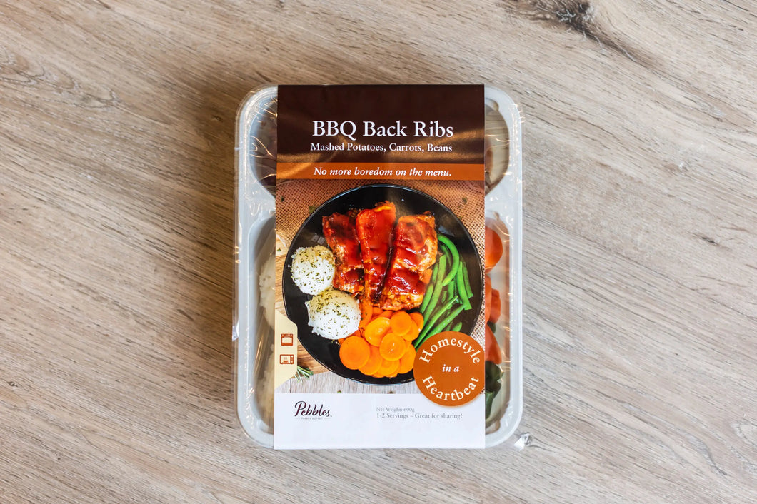 Pebbles Frozen BBQ Rib Dinner for 1