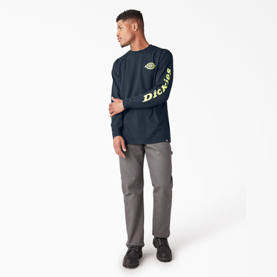Dickies Graphic LS Heavyweight Shirt Navy S