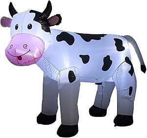 Santas Forest - Inflatable Cow, 5 ft H
