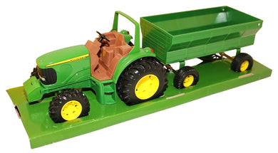Tractor Toy Wtih Flare Box Wagon