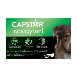 Capstar Oral Flea Tabs Large Dog 6pk