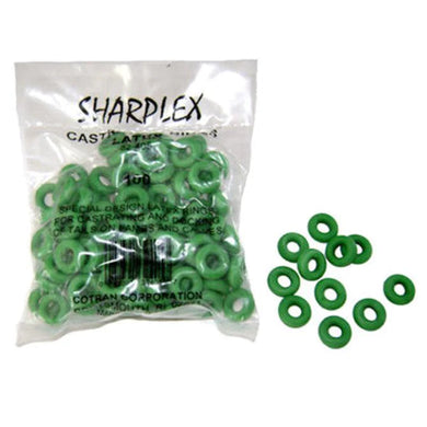 Castrating Rings Green 100/Pk