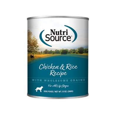 Nutri Source Canned Dog Chicken & Rice 13oz