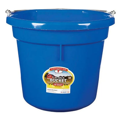 Bucket, Flat Back 20qt P20FB Blue
