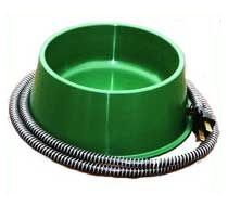Heated Pet Bowl/Green 25Watt