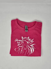 Load image into Gallery viewer, Women&#39;s T-Shirt Horse Love Large