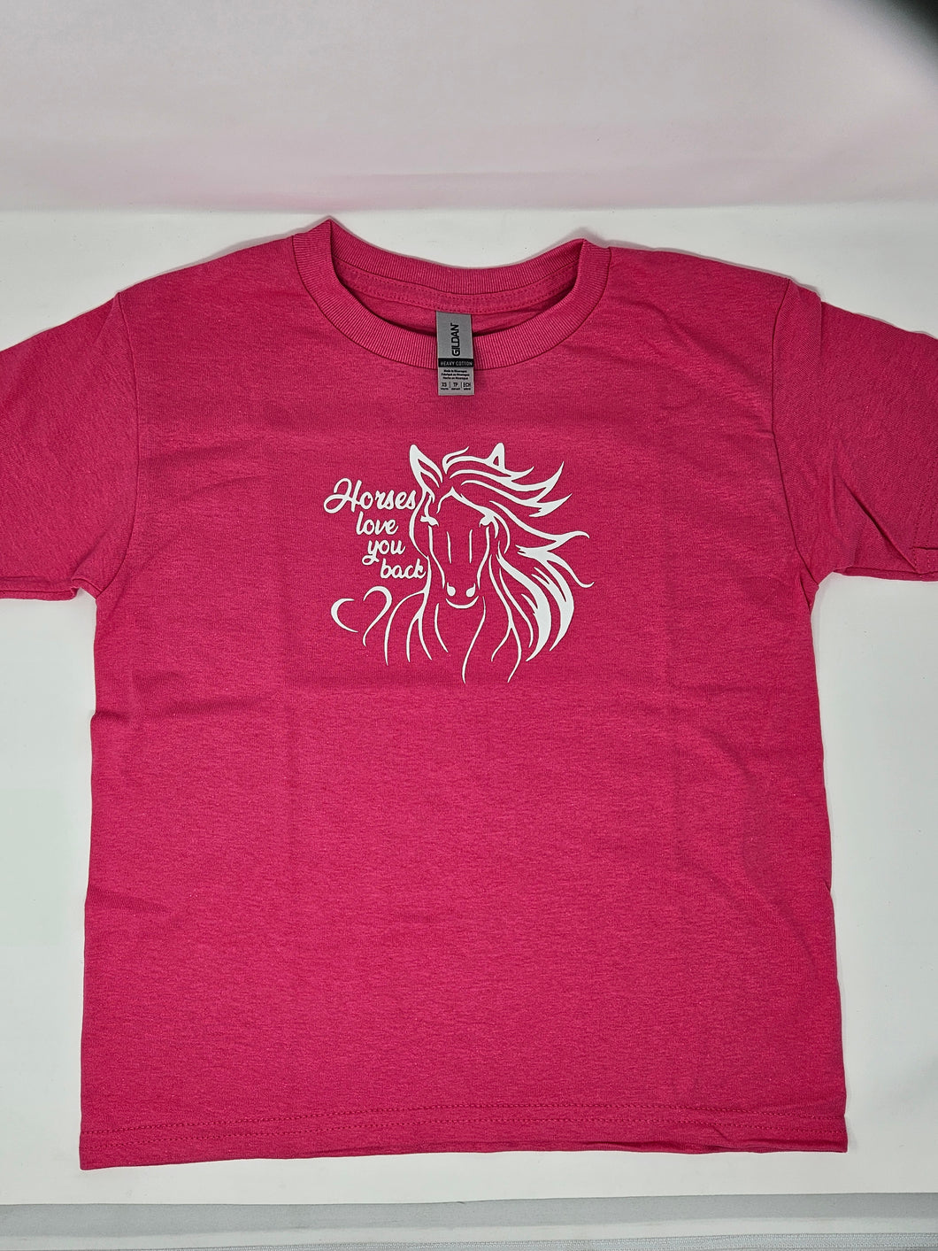 Women's T-Shirt Horse Love Large