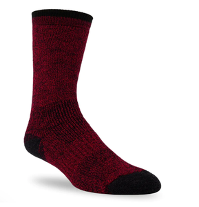 Sock, Wool/Cotton Crew Trekker 8717 Medium (size 4-8) Red