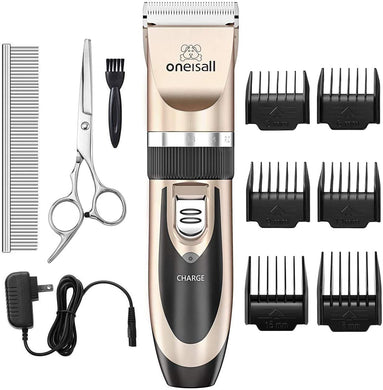 oneisall Dog Shaver Clippers Low Noise Rechargeable Cordless Electric Quiet Hair