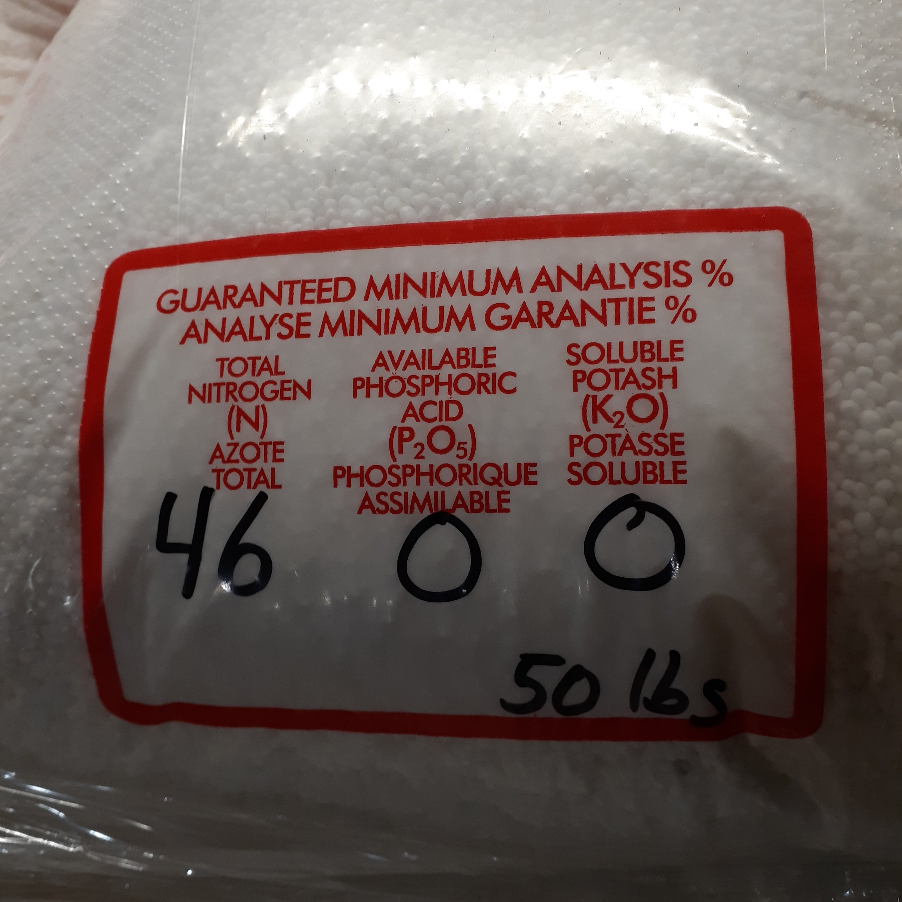 urea 46-0-0 Urea Fertilizer 48lb bags – Settlers Supplies