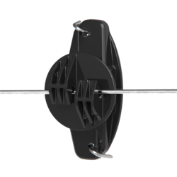 Wood Post Claw Insulator Black HD 25pk