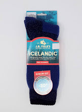 Sock, Ladies Wool Thermal Icelandic 8992 Medium (size 4-8) Demin