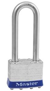 Master Lock 3T Keyed Padlock, Alike Key, 9/32 in Dia Shackle, 3/4 in H Shackle,