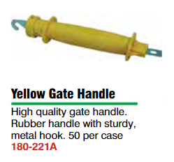 Yellow Rubber Gate Handle