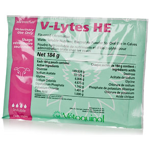 V-LYTES Calf Electrolytes HE  184gm EACH/price break on 10