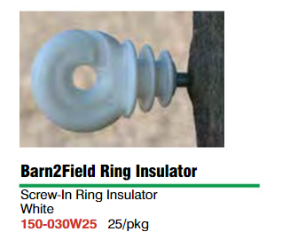 Insulator,  Screw-In  25  White 150-030W