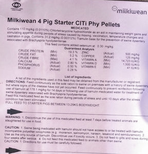 Pig Starter, Milky Wean 4 Non-Medicated 25kg