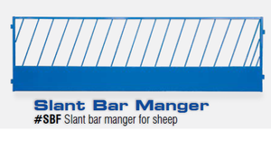 Sheep & Goat Feeder Panel,  Slant Bar 10'