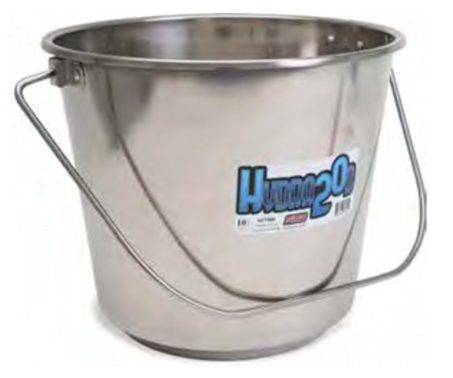 Stainless Steel Pail with Handle 10L 10 QUARTS
