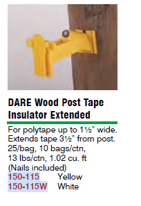 Insulator, Wood Post Tape  25
