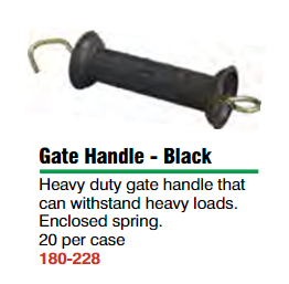 Gate Handle,  Heavy Black P17