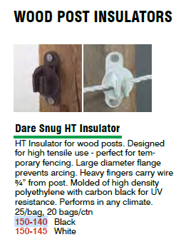 Insulator, Snug, HTN Wood Post,  25