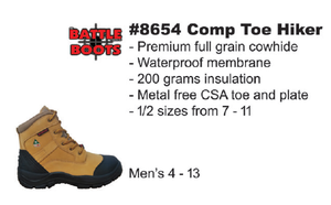 Boot, Battle 6" Safety Work Boot