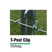 T-Post Clips  25/bag